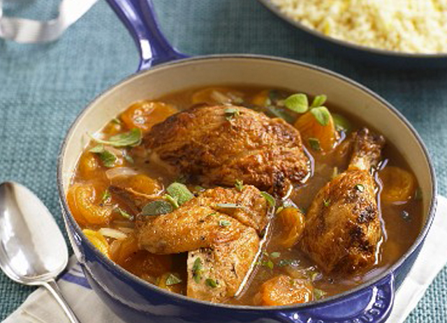 Braised Chicken with Apricots