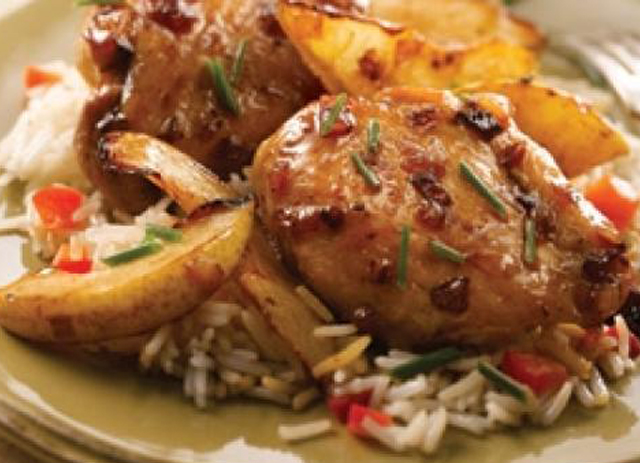 Maple Chicken with Pears