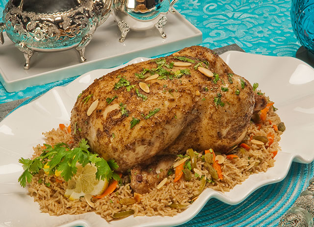 Poulet d’Arabie avec riz aromatisé