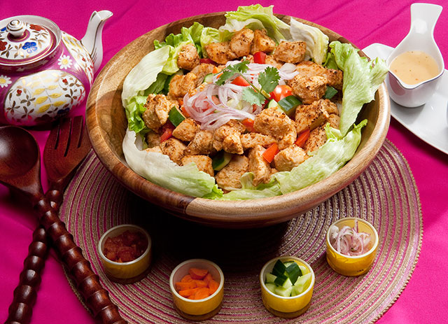 Salade de poulet tikka