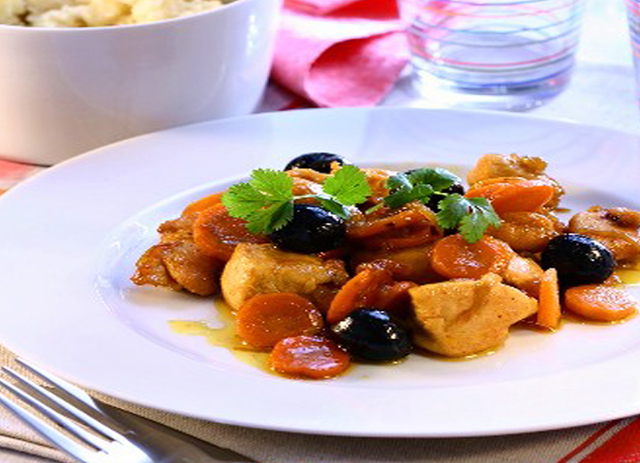 Tunisian Chicken and Olives