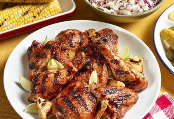 Lime Glazed Grilled Pineapple Chicken