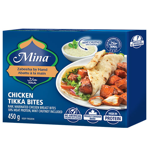 Bouchées de poulet tikka