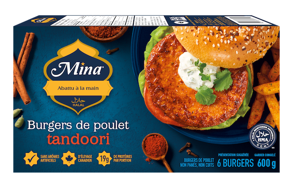 Burgers de poulet tandoori